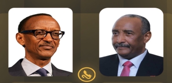 Al-Burhan, Kagame Discuss Situation in Sudan and African Solidarity