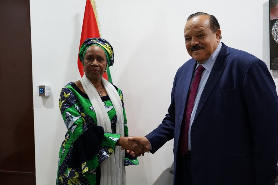 Foreign Minister meets UN Resident Representative in Sudan